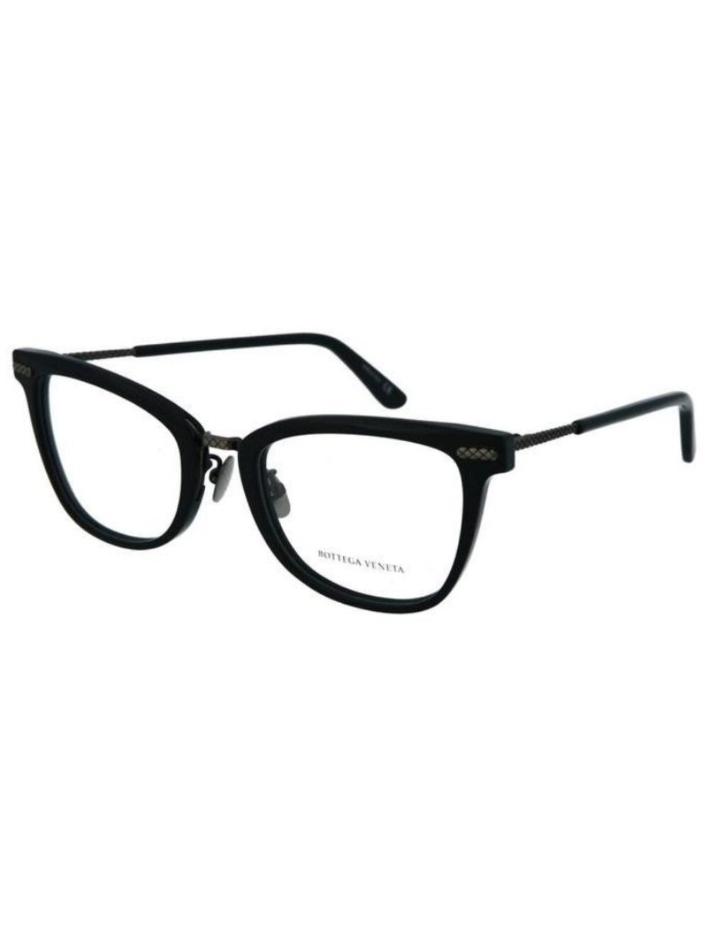 New Bottega Veneta Womens Square/Rectangle Shiny Black Fashion Designer Sunglass